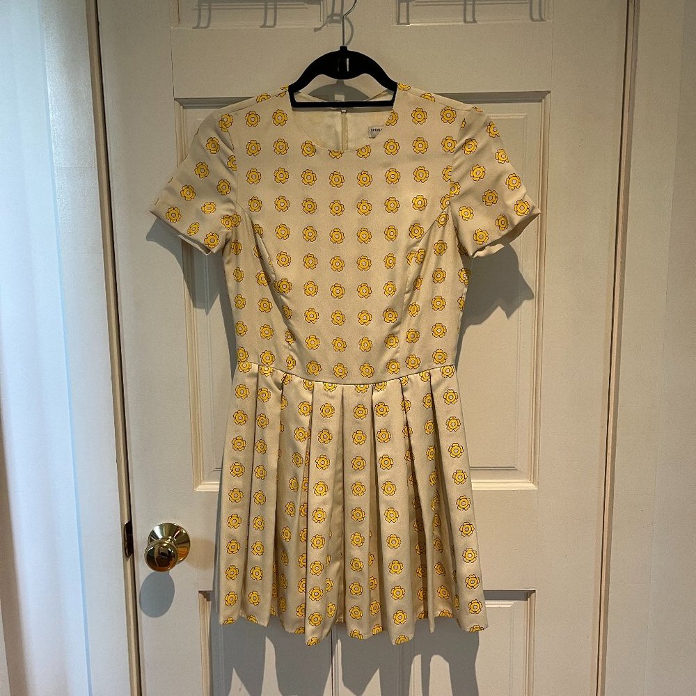 Opening Ceremony Pleated Daisy Print Dress
